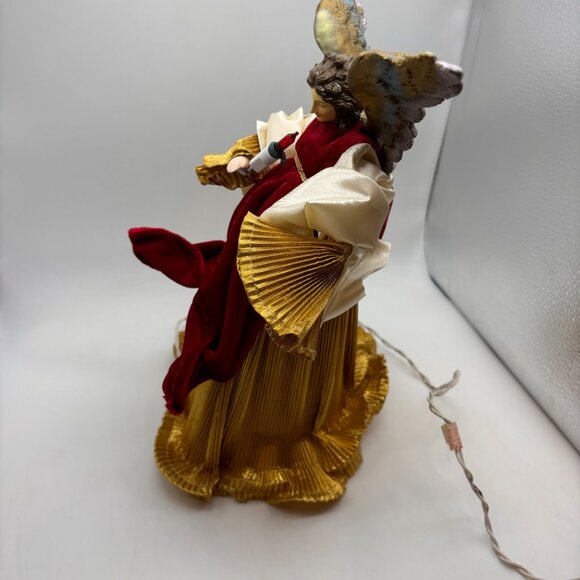 Vintage Christmas Angel Tree Topper Christmas Decor with Lights Not Working - Picture 12 of 16